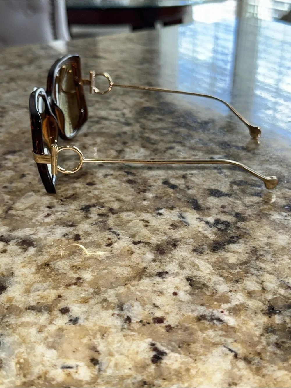 New Salvatore Ferragamo Square Signature Designer Sunglasses Brown Gold 2506-32